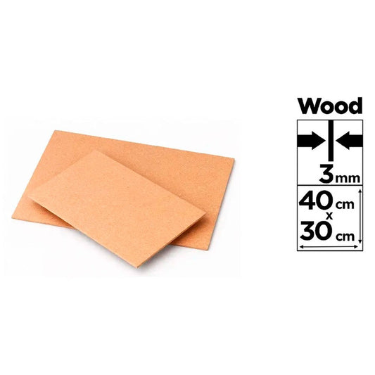 Placa de mdf para artesanato, 3 mm de espessura, 30 x 40 cm_0