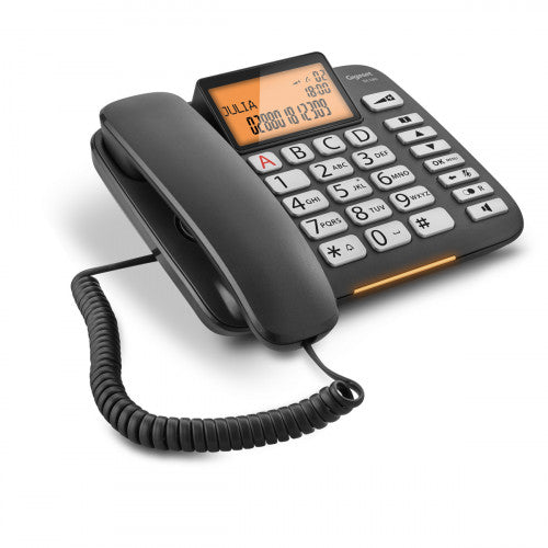 Gigaset DL 580 telÃ©fono TelÃ©fono analÃ³gico Negro Identificador de llamadas_0