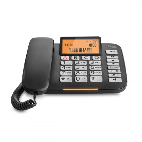Gigaset DL 580 telÃ©fono TelÃ©fono analÃ³gico Negro Identificador de llamadas_2