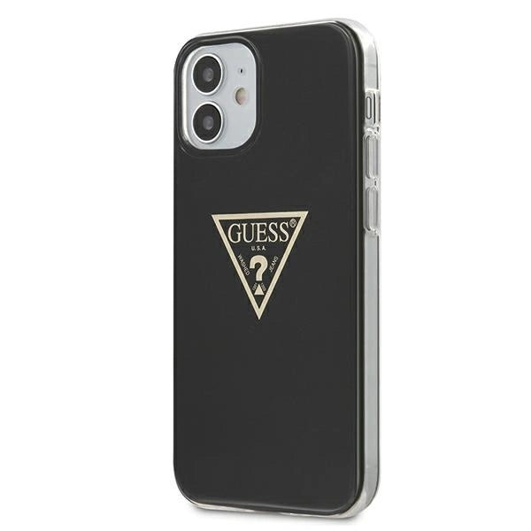Guess GUHCP12SPCUMPTBK iPhone 12 mini 5.4" black/black hardcase Metallic Collection_1