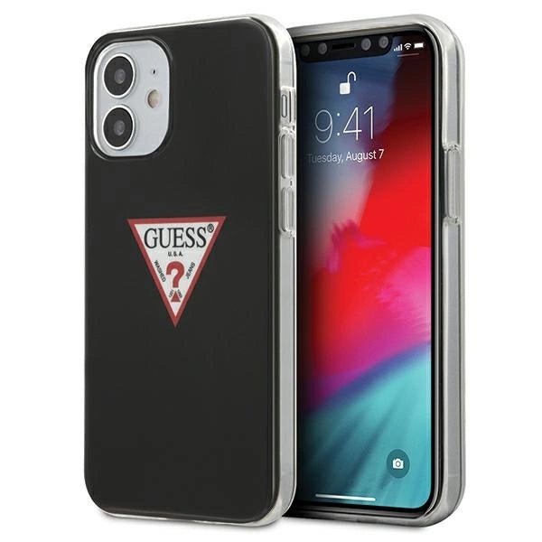 Guess GUHCP12SPCUCTLBK iPhone 12 mini 5.4" black/black hardcase Triangle Collection_0