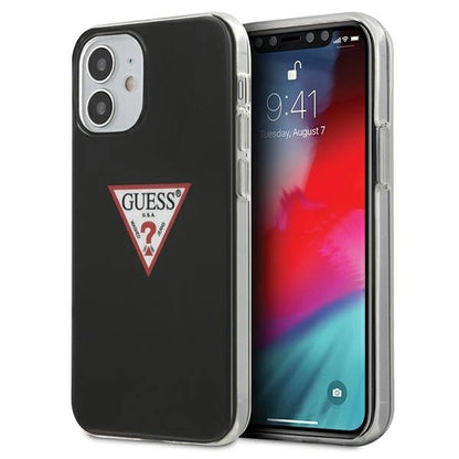 Guess GUHCP12SPCUCTLBK iPhone 12 mini 5.4" black/black hardcase Triangle Collection_0