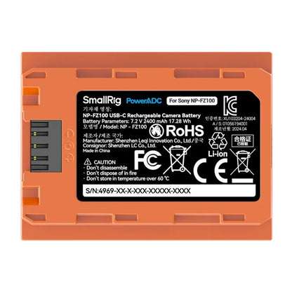 Camera battery SMALLRIG NP-FZ100 (orange)_2
