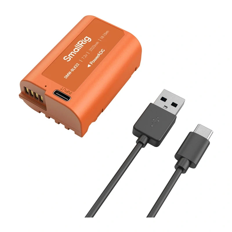 Camera battery SMALLRIG DMW-BLK22 (orange)_2