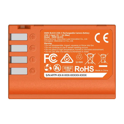 Camera battery SMALLRIG DMW-BLK22 (orange)_4