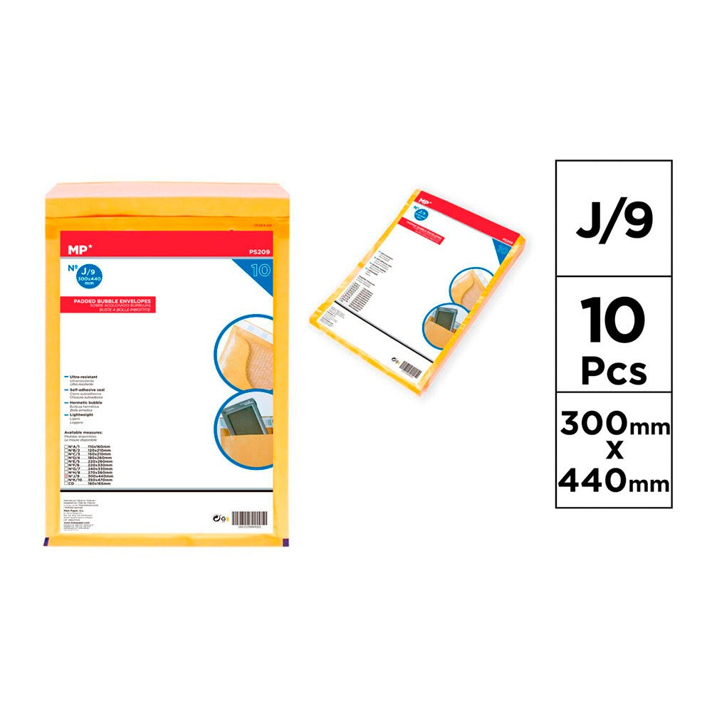 Envelope bolhas j/9 300 x 440 mm, 10 un_0