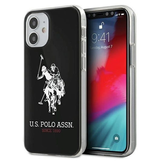 US Polo USHCP12STPUHRBK iPhone 12 mini 5,4" czarny/black Shiny Big Logo_0