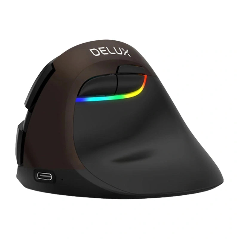 Delux M618Mini Gold Ergonomic Mouse (USB / Bluetooth / 2.4G)_1