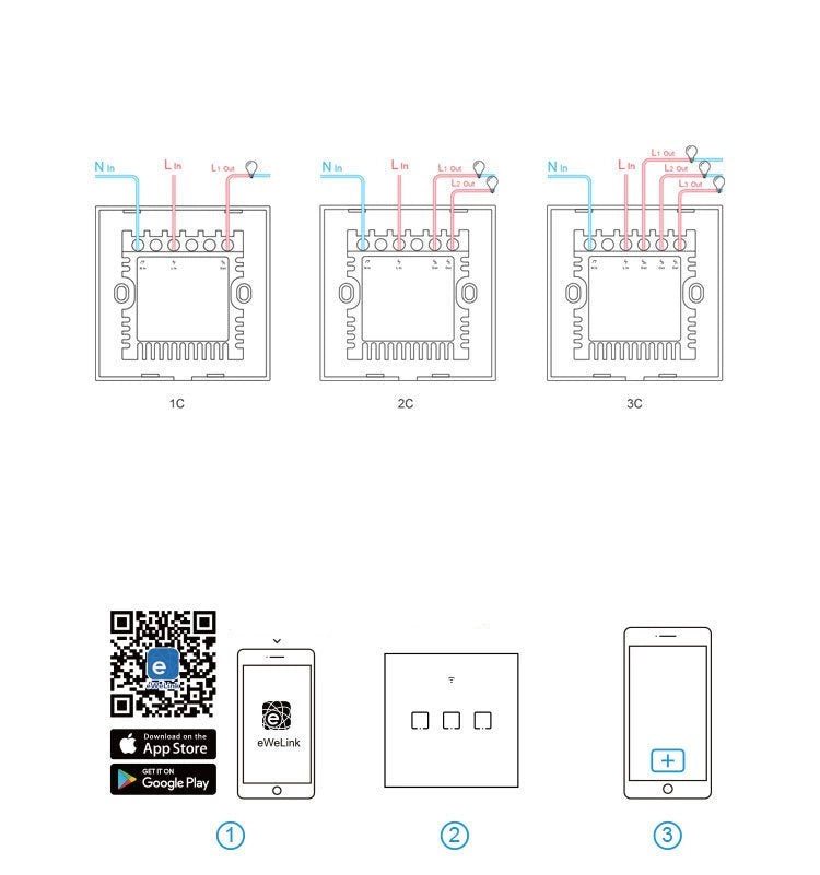 Smart Switch WiFi + RF 433 Sonoff T3 EU TX (1-channel)_15