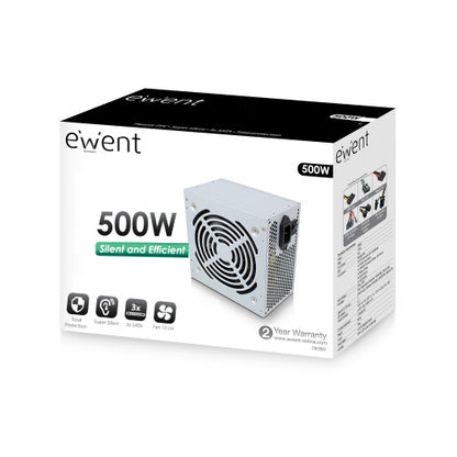 Ewent EW3909 unidad de fuente de alimentación 500 W 20+4 pin ATX ATX Gris_3
