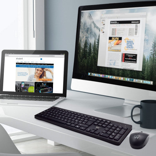 Ewent EW3256 teclado Ratón incluido Universal RF inalámbrico QWERTY Español Negro_6