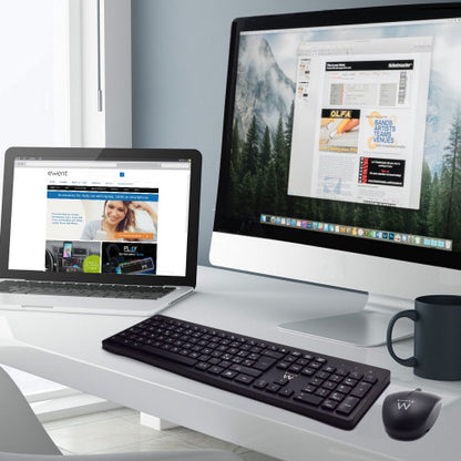 Ewent EW3256 teclado Ratón incluido Universal RF inalámbrico QWERTY Español Negro_6