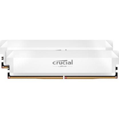 Memória Crucial Pro Overclocking White 32GB (2x16GB) DDR5 6000MHz