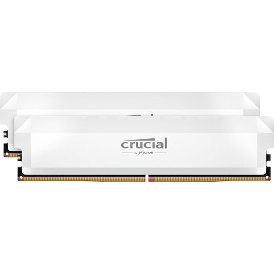 Memória Crucial Pro Overclocking White 32GB (2x16GB) DDR5 6000MHz