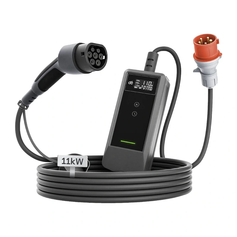 Portable EV charger dé 11kW 20m cable_0