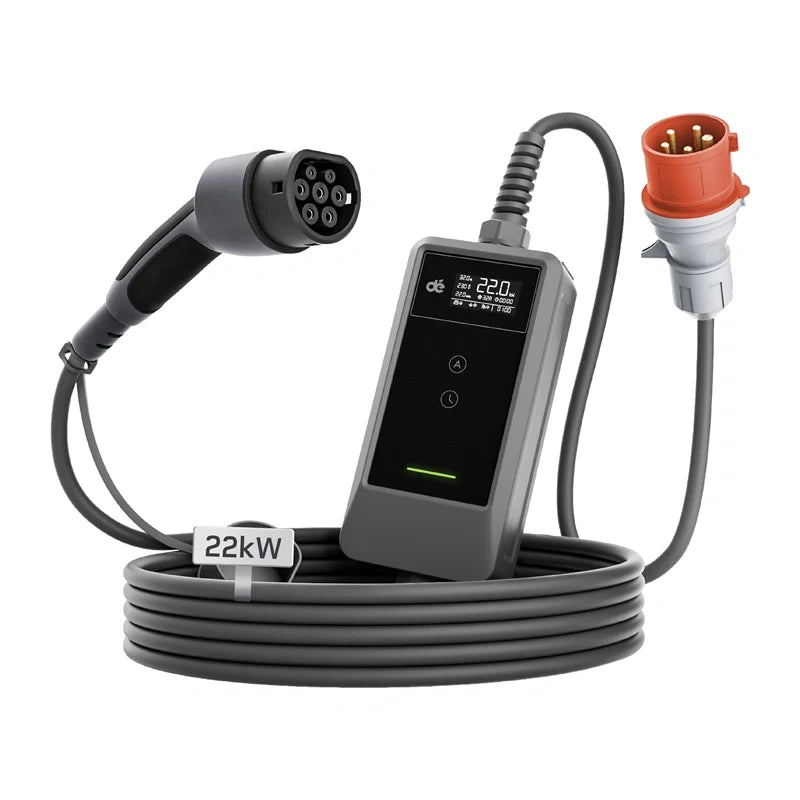 Portable EV charger dé 22kW 10m_0