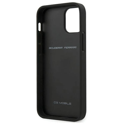 Ferrari FESNECHCP12SBK iPhone 12 mini 5.4" black/black hardcase On Track PU Carbon_2