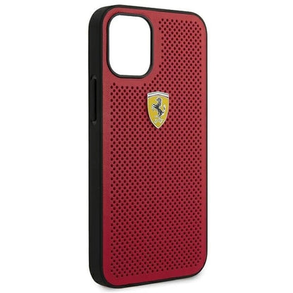 Ferrari FESPEHCP12SRE iPhone 12 mini 5.4" red/red hardcase On Track Perforated_6