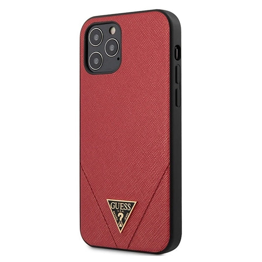 Guess GUHCP12LVSATMLRE iPhone 12 Pro Max 6.7&quot; red/red hardcase Saffiano_0