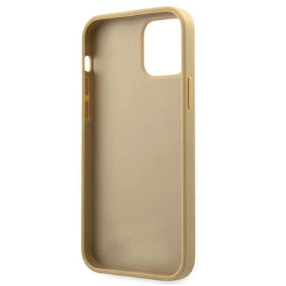Guess GUHCP12SPUVQTMLBE iPhone 12 mini 5.4" gold/gold hardcase V-Quilted Collection_5