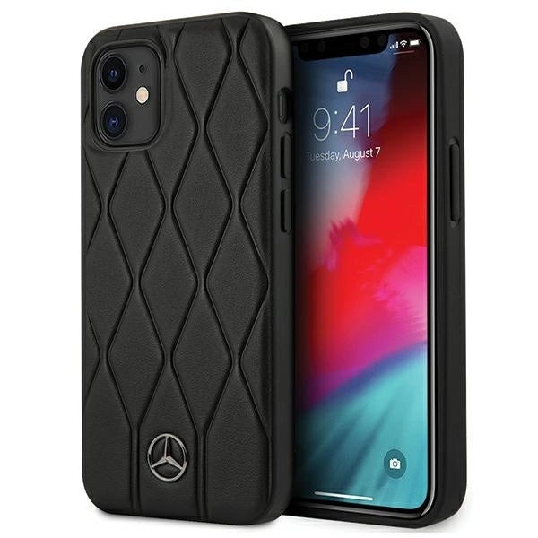Mercedes MEHCP12SMULBK iPhone 12 mini 5,4" czarny/black hardcase Wave Line_0