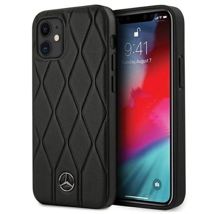 Mercedes MEHCP12SMULBK iPhone 12 mini 5,4" czarny/black hardcase Wave Line_0