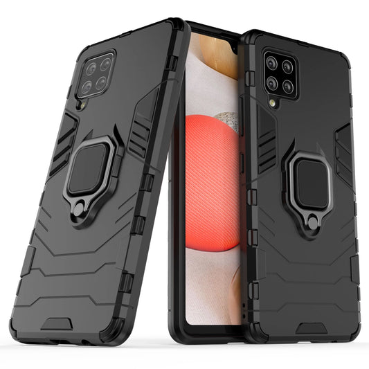 Ring Armor Case Kickstand Tough Rugged Cover for Samsung Galaxy A42 5G black_0