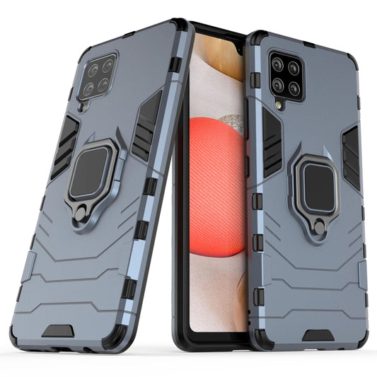 Ring Armor Case Kickstand Tough Rugged Cover for Samsung Galaxy A42 5G blue_0