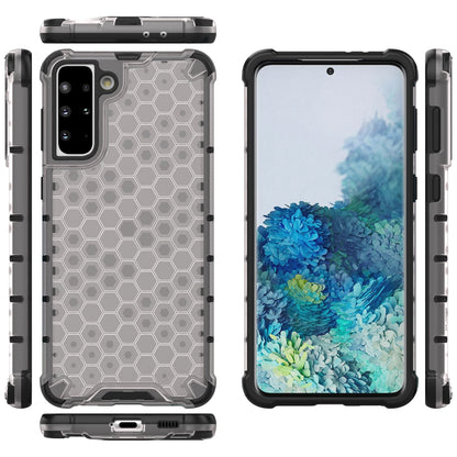 Honeycomb Case armor cover with TPU Bumper for Samsung Galaxy S21+ 5G (S21 Plus 5G) transparent_11