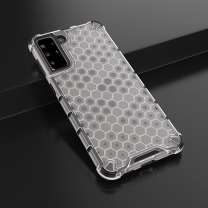 Honeycomb Case armor cover with TPU Bumper for Samsung Galaxy S21+ 5G (S21 Plus 5G) transparent_13