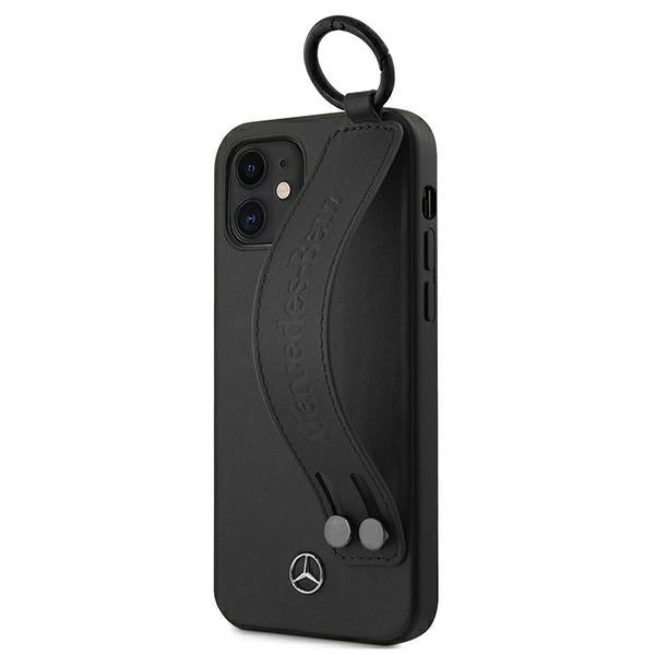 Mercedes MEHCP12SLSSBK iPhone 12 mini 5,4" czarny/black hardcase Strap Line_1