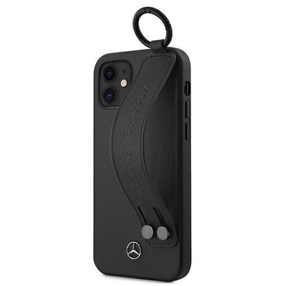 Mercedes MEHCP12SLSSBK iPhone 12 mini 5,4" czarny/black hardcase Strap Line_1
