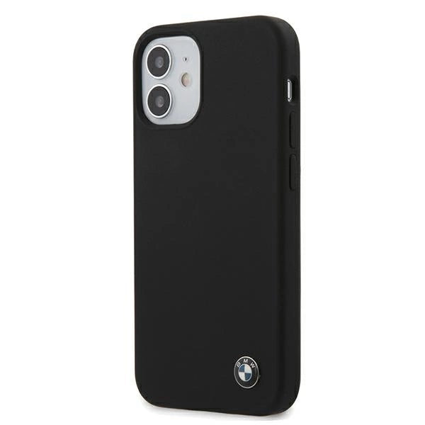 Etui BMW BMHCP12SSILBK iPhone 12 mini 5,4" czarny/black hardcase Silicone Signature_1