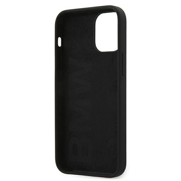 Etui BMW BMHCP12SSILBK iPhone 12 mini 5,4" czarny/black hardcase Silicone Signature_6