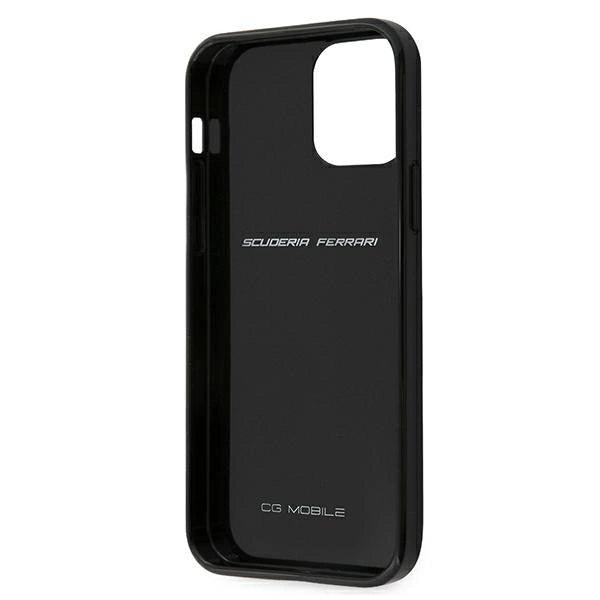 Ferrari FERCAHCP12SBK iPhone 12 mini 5.4&quot; black/black hardcase On Track Real Carbon_5