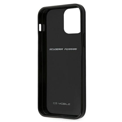 Ferrari FERCAHCP12SBK iPhone 12 mini 5.4&quot; black/black hardcase On Track Real Carbon_5