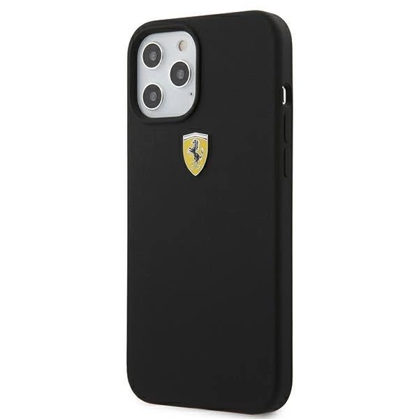 Ferrari FESSIHCP12LBK iPhone 12 Pro Max 6.7" black/black hardcase On Track Silicone_1