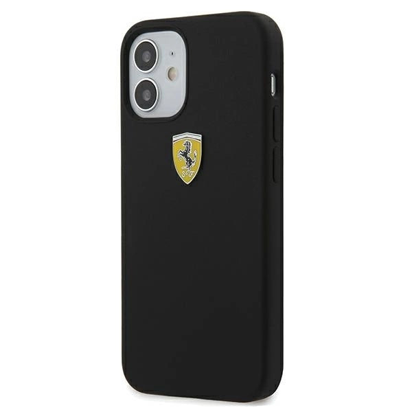 Ferrari FESSIHCP12SBK iPhone 12 mini 5.4" black/black hardcase On Track Silicone_1