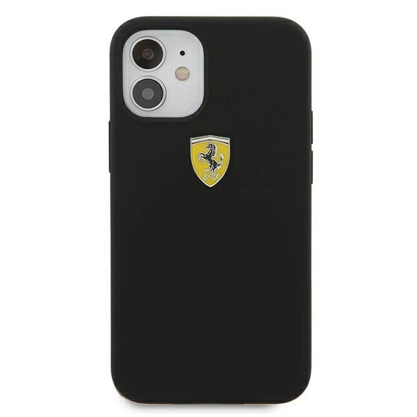 Ferrari FESSIHCP12SBK iPhone 12 mini 5.4" black/black hardcase On Track Silicone_2