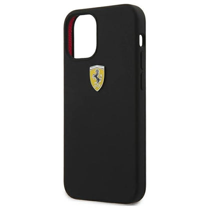 Ferrari FESSIHCP12SBK iPhone 12 mini 5.4" black/black hardcase On Track Silicone_5