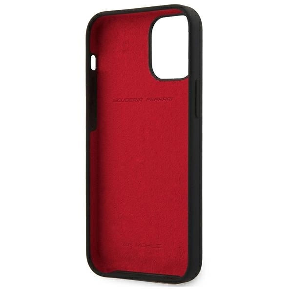 Ferrari FESSIHCP12SBK iPhone 12 mini 5.4" black/black hardcase On Track Silicone_6