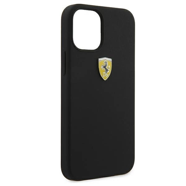 Ferrari FESSIHCP12SBK iPhone 12 mini 5.4" black/black hardcase On Track Silicone_7