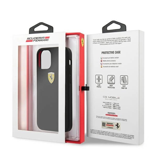Ferrari FESSIHCP12SBK iPhone 12 mini 5.4" black/black hardcase On Track Silicone_8