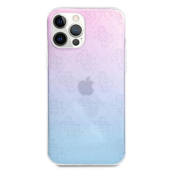 Guess GUHCP12L3D4GGBP iPhone 12 Pro Max 6,7" niebiesko-różowy/blue&pink hardcase 4G 3D Pattern Collection_2