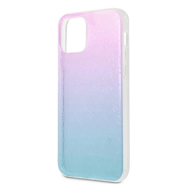 Guess GUHCP12L3D4GGBP iPhone 12 Pro Max 6,7" niebiesko-różowy/blue&pink hardcase 4G 3D Pattern Collection_5