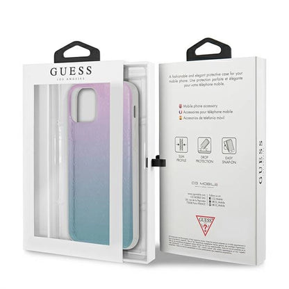 Guess GUHCP12L3D4GGBP iPhone 12 Pro Max 6,7" niebiesko-różowy/blue&pink hardcase 4G 3D Pattern Collection_7