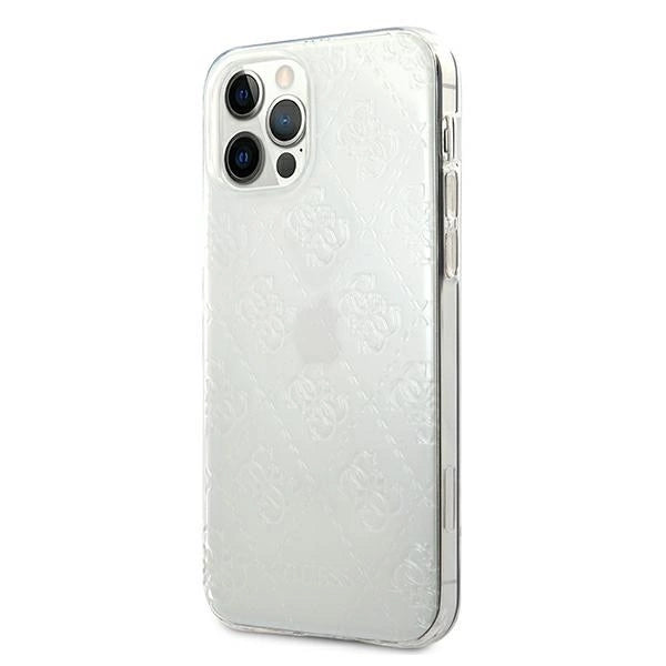 Guess GUHCP12L3D4GTR iPhone 12 Pro Max 6.7" transparent hardcase 4G 3D Pattern Collection_1