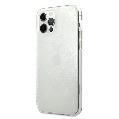 Guess GUHCP12L3D4GTR iPhone 12 Pro Max 6.7" transparent hardcase 4G 3D Pattern Collection_1