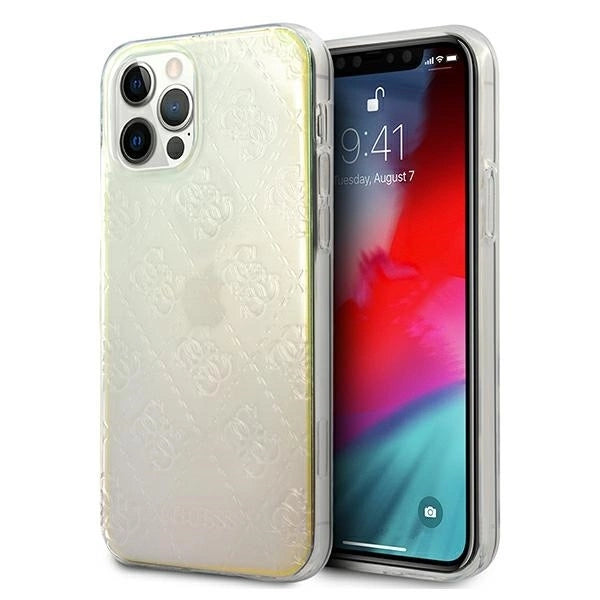 Guess GUHCP12M3D4GIRBL iPhone 12/12 Pro 6.1" iridescent/iridescent hardcase 4G 3D Pattern Collection_0