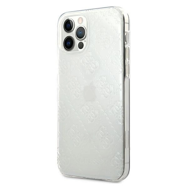Guess GUHCP12M3D4GTR iPhone 12/12 Pro 6.1" transparent hardcase 4G 3D Pattern Collection_1